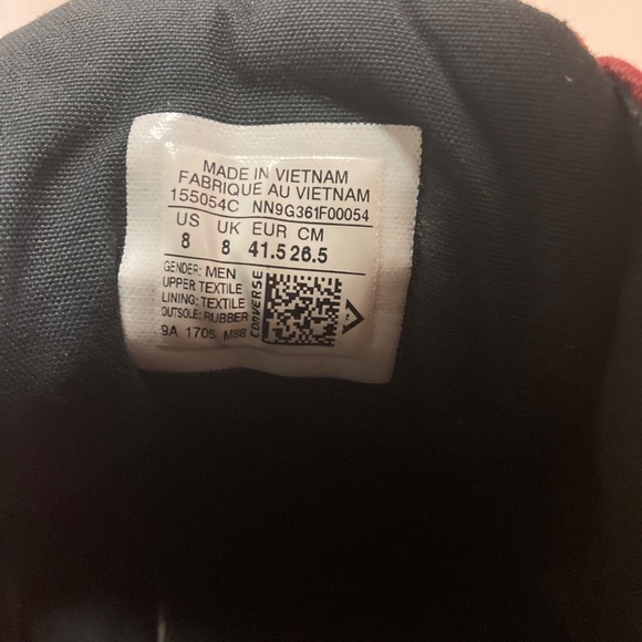 Men's Converse Chuck Taylor All Star High Street Space Explorer Mid Top Size 8 - Picture 9 of 11